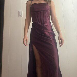 Maroon formal/ prom dress